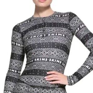 Skims Pointelle Henley Pajama Set